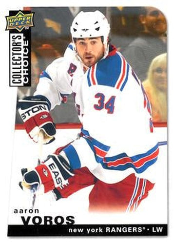 #17 Aaron Voros - New York Rangers - 2008-09 Collector's Choice Hockey