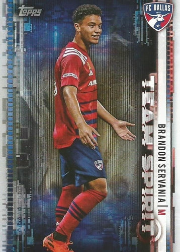#TS-17 Brandon Servania - FC Dallas - 2021 Topps MLS Soccer - Team Spirit