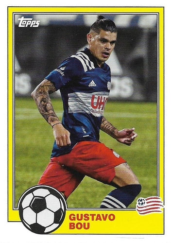 #T81-17 Gustavo Bou - New England Revolution - 2021 Topps MLS Soccer - 1981 Throwback