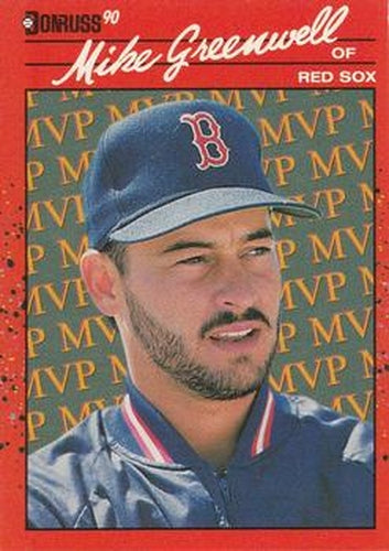 #BC-17 Mike Greenwell - Boston Red Sox - 1990 Donruss Baseball - Bonus MVP's
