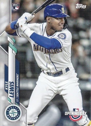 #17 Kyle Lewis - Seattle Mariners - 2020 Topps Opening Day Baseball