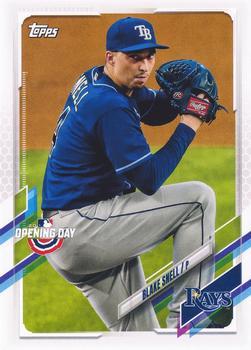#17 Blake Snell - Tampa Bay Rays - 2021 Topps Opening Day Baseball