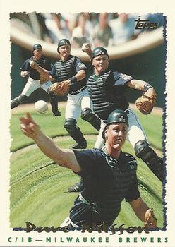 #17 Dave Nilsson - Milwaukee Brewers - 1995 Topps Baseball