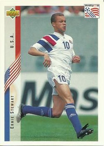 #17 Earnie Stewart - USA - 1994 Upper Deck World Cup Contenders English/Spanish Soccer