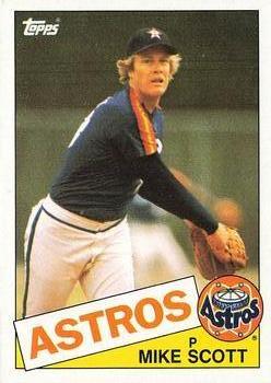 #17 Mike Scott - Houston Astros - 1985 Topps Baseball