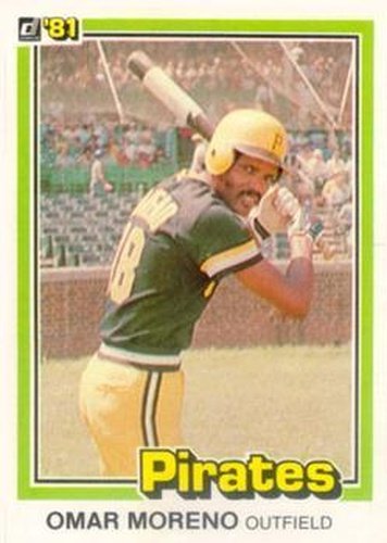 #17 Omar Moreno - Pittsburgh Pirates - 1981 Donruss Baseball
