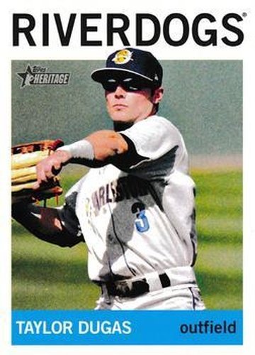 #17 Taylor Dugas - Charleston RiverDogs - 2013 Topps Heritage Minor League Baseball