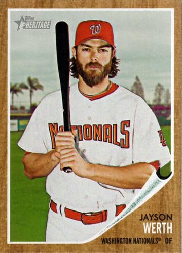 #17 Jayson Werth - Washington Nationals - 2011 Topps Heritage Baseball