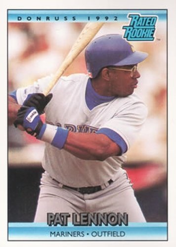 #17 Patrick Lennon - Seattle Mariners - 1992 Donruss Baseball