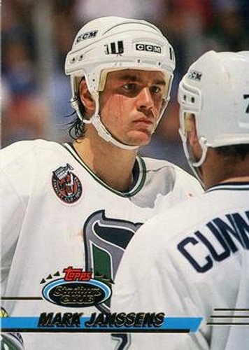 #180 Mark Janssens - Hartford Whalers - 1993-94 Stadium Club Hockey