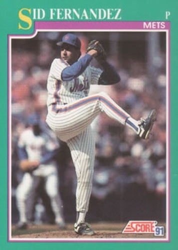 #180 Sid Fernandez - New York Mets - 1991 Score Baseball
