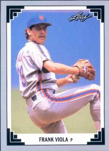 #180 Frank Viola - New York Mets - 1991 Leaf Baseball