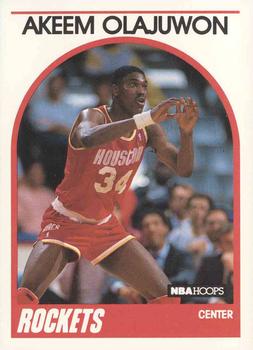 #180 Akeem Olajuwon - Houston Rockets - 1989-90 Hoops Basketball