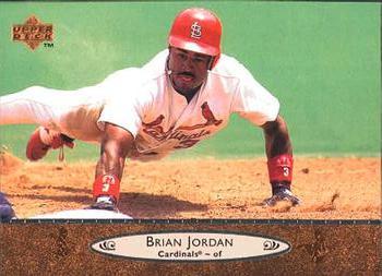 #180 Brian Jordan - St. Louis Cardinals - 1996 Upper Deck Baseball