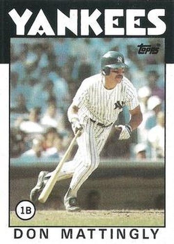 #180 Don Mattingly - New York Yankees - 1986 Topps Baseball