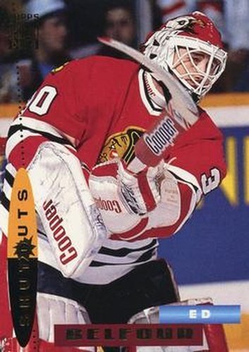 #180 Ed Belfour - Chicago Blackhawks - 1994-95 Stadium Club Hockey