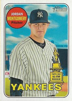 #180 Jordan Montgomery - New York Yankees - 2018 Topps Heritage Baseball