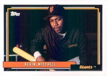 #180 Kevin Mitchell - San Francisco Giants - 1992 Topps Baseball