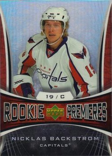 #180 Nicklas Backstrom - Washington Capitals - 2007-08 Upper Deck Trilogy Hockey