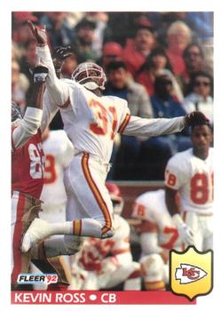 #180 Kevin Ross - Kansas City Chiefs - 1992 Fleer Football