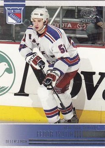 #180 Fedor Tyutin - New York Rangers - 2004-05 Pacific Hockey
