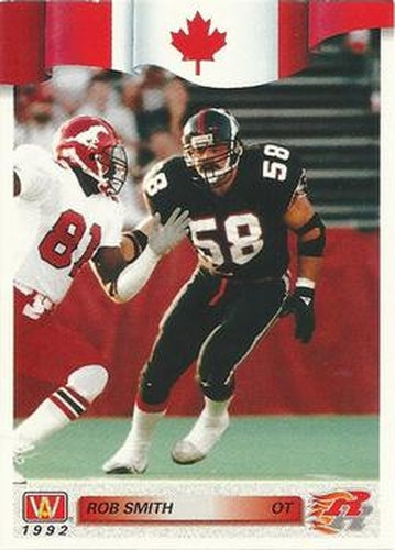 #180 Rob Smith - Ottawa Rough Riders - 1992 All World CFL Football