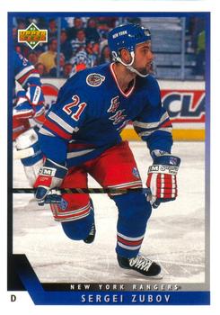 #181 Sergei Zubov - New York Rangers - 1993-94 Upper Deck Hockey