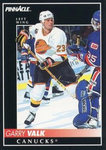 #181 Garry Valk - Vancouver Canucks - 1992-93 Pinnacle Canadian Hockey