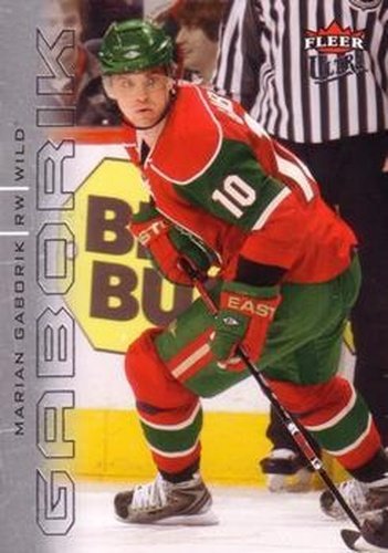 #181 Marian Gaborik - Minnesota Wild - 2009-10 Ultra Hockey