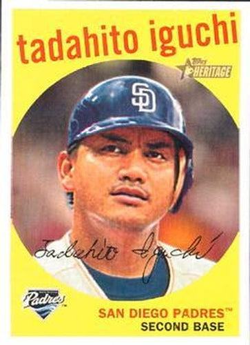 #181 Tadahito Iguchi - San Diego Padres - 2008 Topps Heritage Baseball