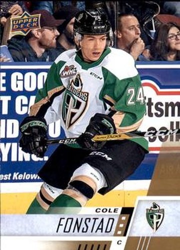 #181 Cole Fonstad - Prince Albert Raiders - 2017-18 Upper Deck CHL Hockey