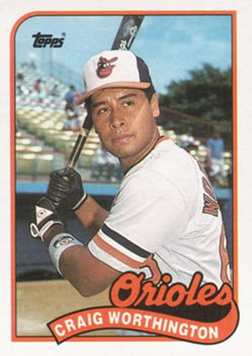 #181 Craig Worthington - Baltimore Orioles - 1989 Topps Baseball