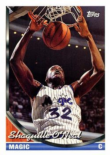#181 Shaquille O'Neal - Orlando Magic - 1993-94 Topps Basketball