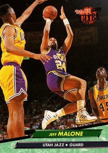 #181 Jeff Malone - Utah Jazz - 1992-93 Ultra Basketball