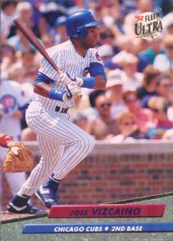 #182 Jose Vizcaino - Chicago Cubs - 1992 Ultra Baseball
