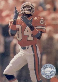 #182 Ricky Nattiel - Denver Broncos - 1991 Pro Set Platinum Football