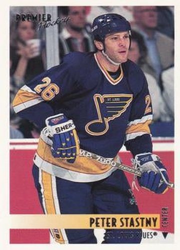#182 Peter Stastny - St. Louis Blues - 1994-95 O-Pee-Chee Premier Hockey