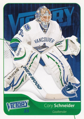 #182 Cory Schneider - Vancouver Canucks - 2011-12 Upper Deck Victory Hockey