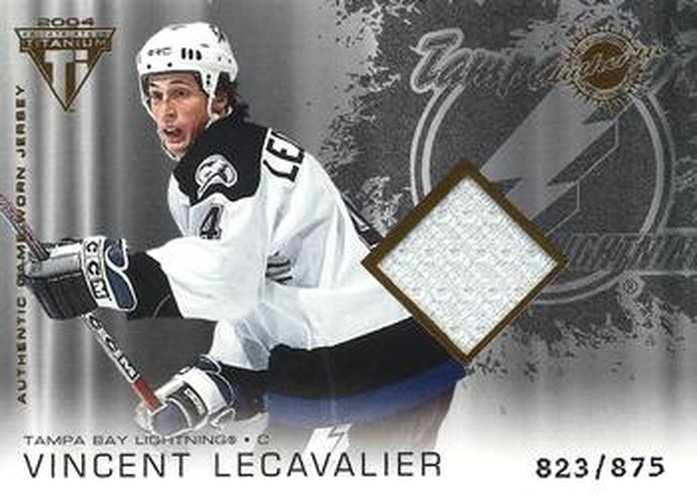 #182 Vincent Lecavalier - Tampa Bay Lightning - 2003-04 Pacific Private Stock Titanium Hockey