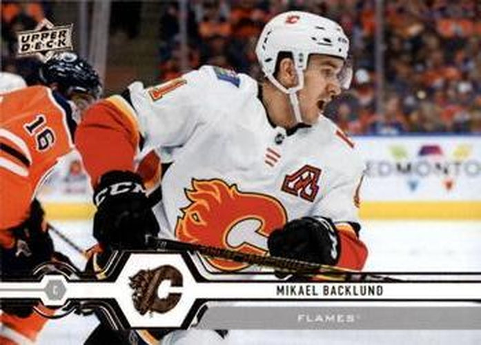 #182 Mikael Backlund - Calgary Flames - 2019-20 Upper Deck Hockey