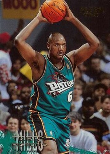 #182 Terry Mills - Detroit Pistons - 1996-97 Fleer Basketball