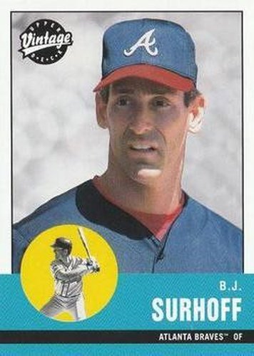 #182 B.J. Surhoff - Atlanta Braves - 2001 Upper Deck Vintage Baseball