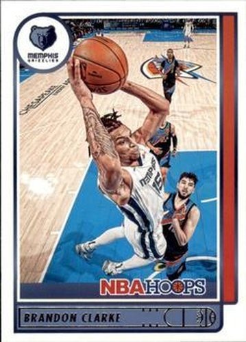 #182 Brandon Clarke - Memphis Grizzlies - 2021-22 Hoops Basketball