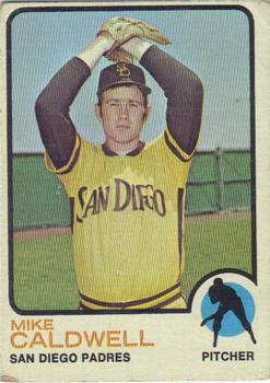 #182 Mike Caldwell - San Diego Padres - 1973 Topps Baseball