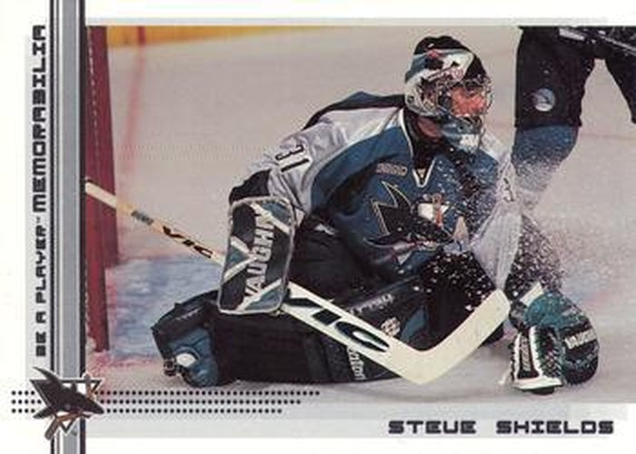 #182 Steve Shields - San Jose Sharks - 2000-01 Be a Player Memorabilia Hockey