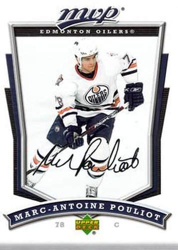 #182 Marc-Antoine Pouliot - Edmonton Oilers - 2007-08 Upper Deck MVP Hockey