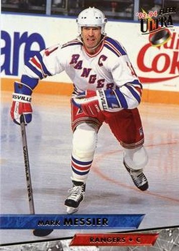 #183 Mark Messier - New York Rangers - 1993-94 Ultra Hockey