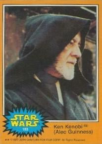 #183 Ben Kenobi Alec Guinness - 1977 O-Pee-Chee Star Wars