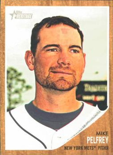 #183 Mike Pelfrey - New York Mets - 2011 Topps Heritage Baseball