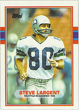 #183 Steve Largent - Seattle Seahawks - 1989 Topps Football